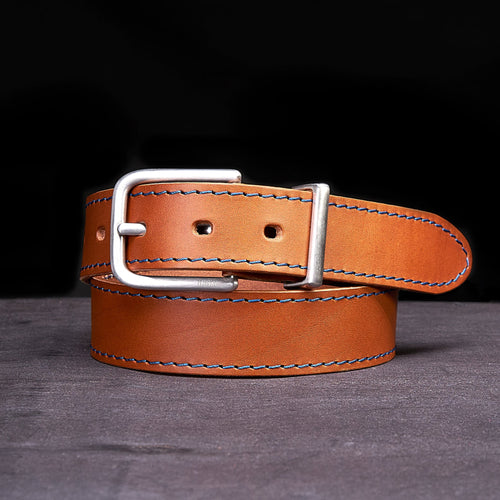 Tan Jeans Leather Belt